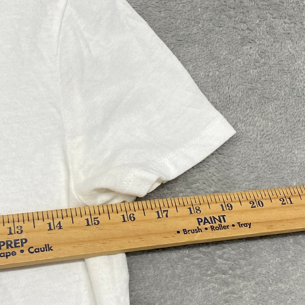 Madewell Women XS White Relaxed Tee Vintage Jersey LaLaLucille Ringer NZ542 - Picture 7 of 10